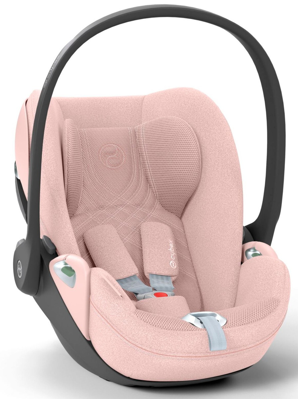 Коляска Cybex Balios S Lux TPE complete Cloud T Peach Pink Plus Base T 4 в 1 Almond Beige с дождевиками