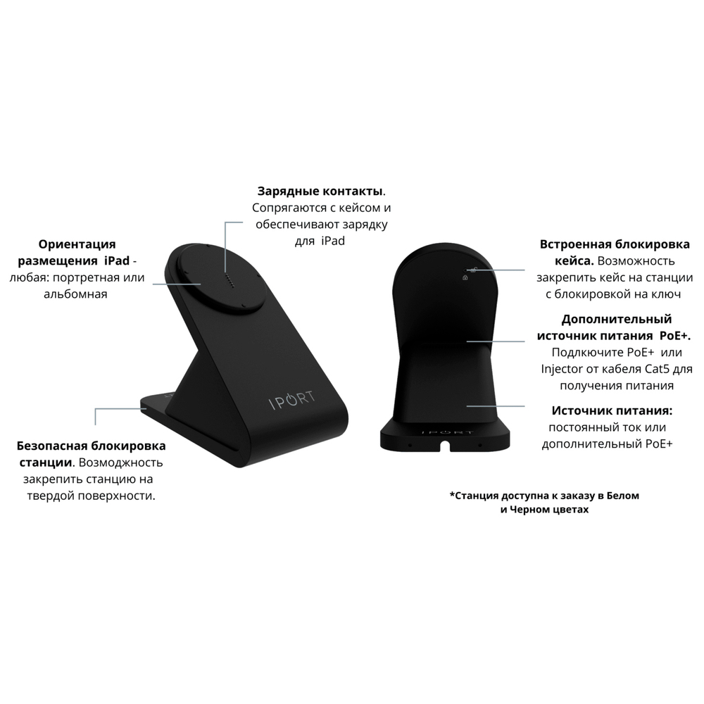 Зарядная станция для iPad iPort Connect Pro BaseStation, Black