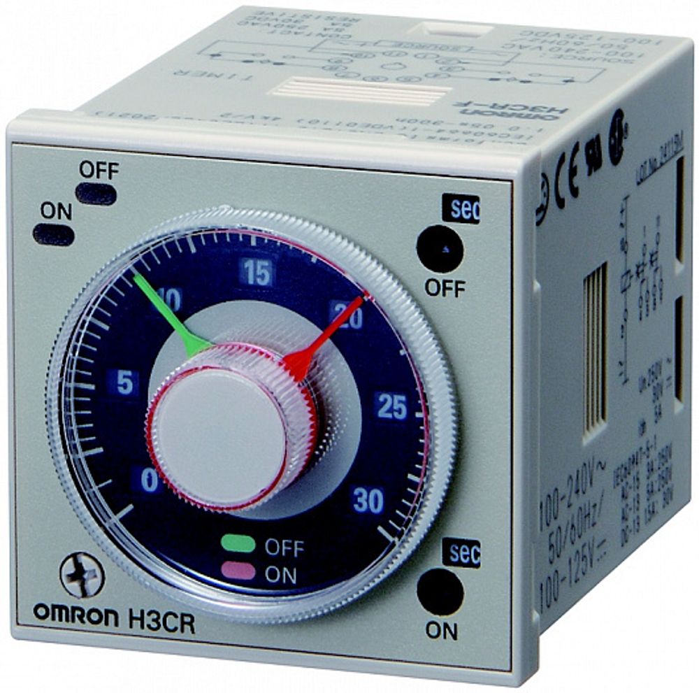 Твердотельный сдвоенный таймер Omron H3CR-F8 AC100-240/DC100-125