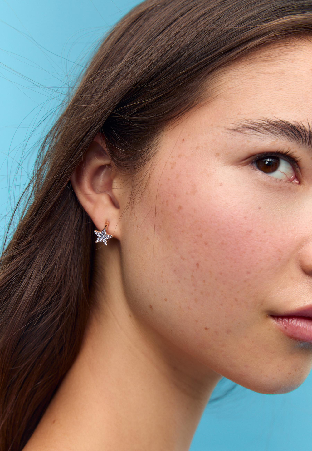 STRADIVARIUS Набор из 9 пар блестящих сережек, золотой