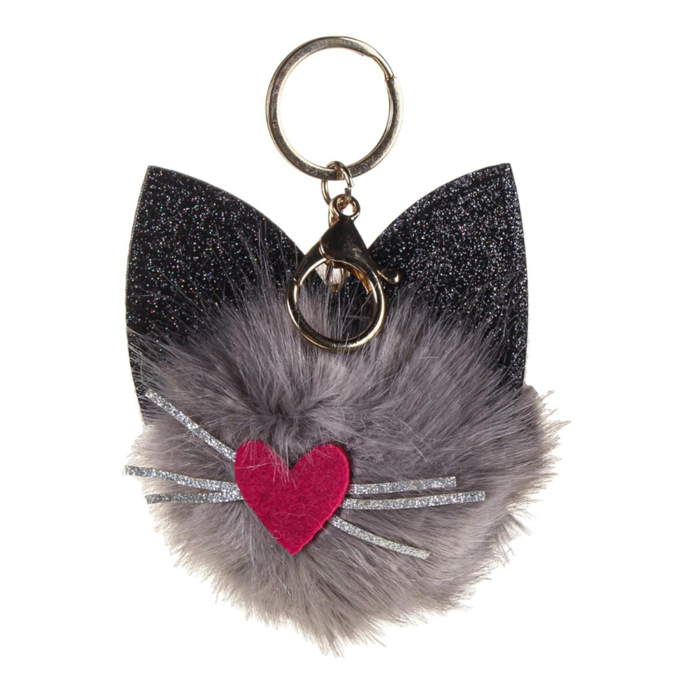 Игрушка мягкая брелок "Киса с носиком", 10 см, 6 микс