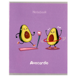 Тетрадь школьная А5 48л. клетка офсет №1 (обложка картон) в ассорт. (КПК)