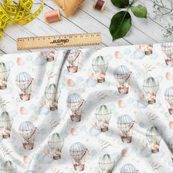 Ткань футер 2-х нитка воздушные шары