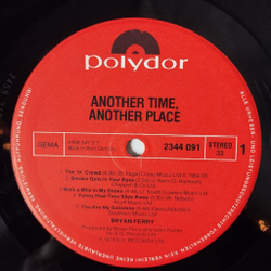 Винтажная виниловая пластинка LP Bryan Ferry Another Time, Another Place (Germany 1977)