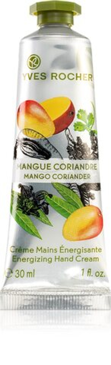 Yves Rocher Mango & Coriander - бодрящий крем для рук /   30  ml  / GTIN 3660005277141