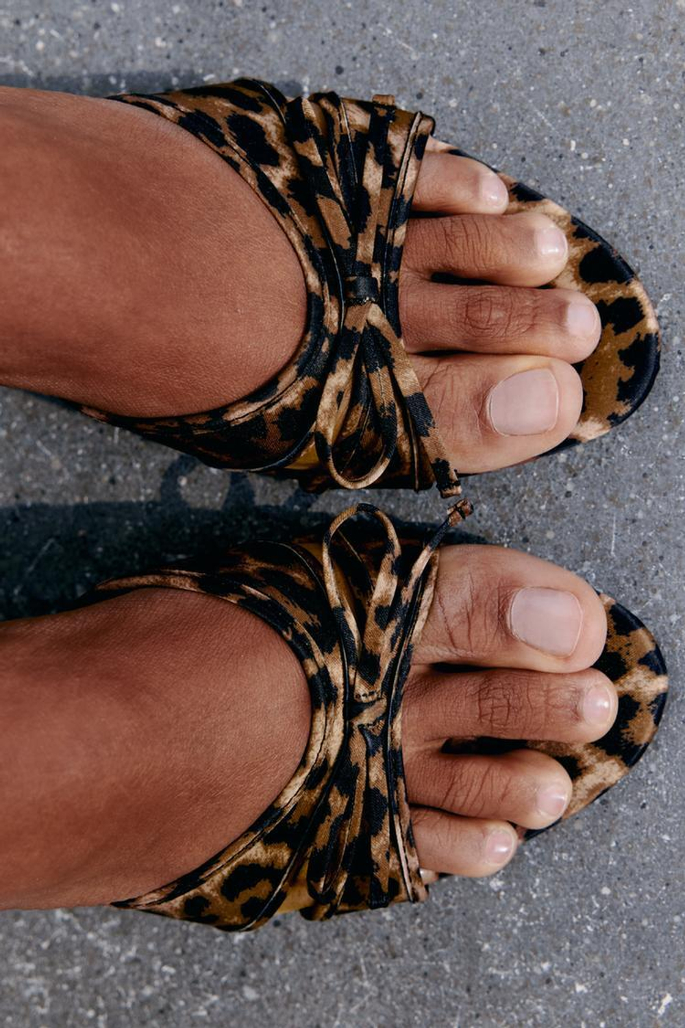 Zara animal print mules shop