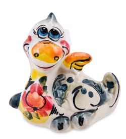 ГЛ- 080 Фигурка «Дракон» цв. (Гжельский фарфор)