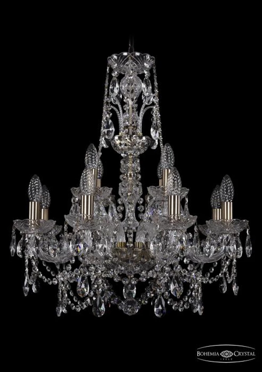 Подвесная люстра Bohemia Ivele 1411/8+4/195/XL-65/Pa