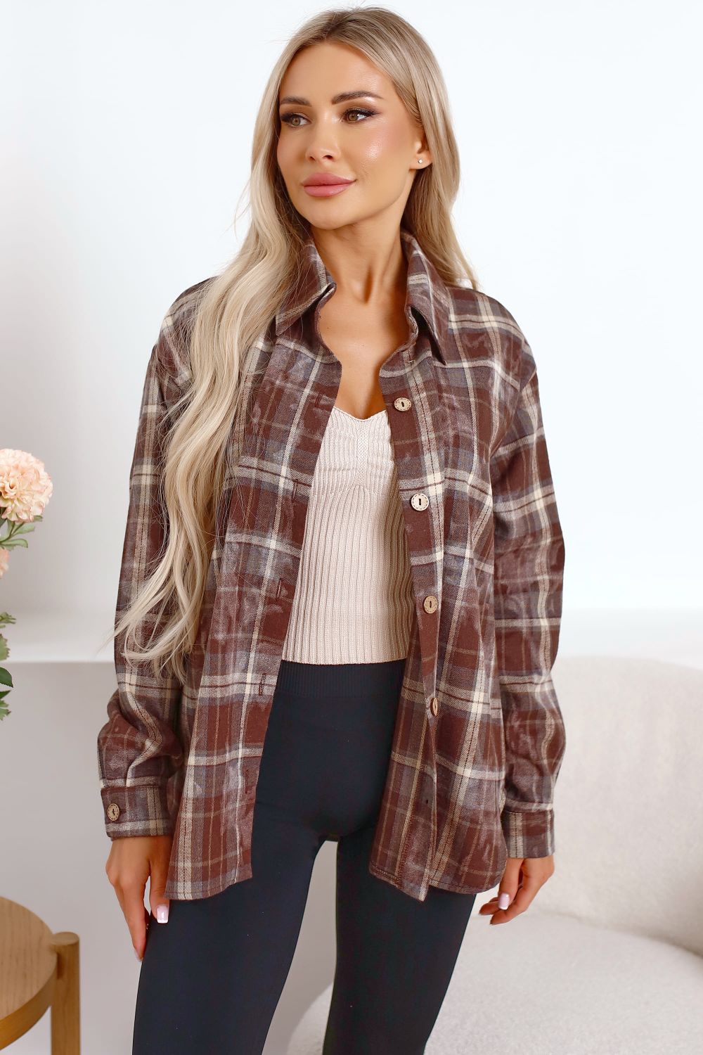 Рубашка Вивиан (коричневая) Б15486-45М LT Collection