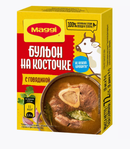 БУЛЬОН MAGGI С ГОВЯДИНОЙ НА КОСТОЧКЕ 72ГР