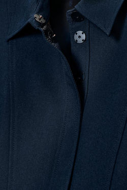 ZARA КОРОТКОЕ ПЛАТЬЕ-РУБАШКА — ZW COLLECTION, МОРСКОЙ СИНИЙ