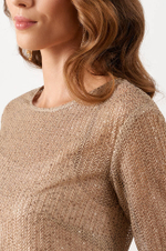 51543 Платье женское (пепельно-бежевый)