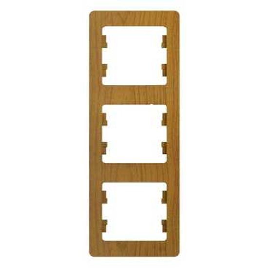 Рамка 3-м Glossa вертикал. дерево дуб SE GSL000507