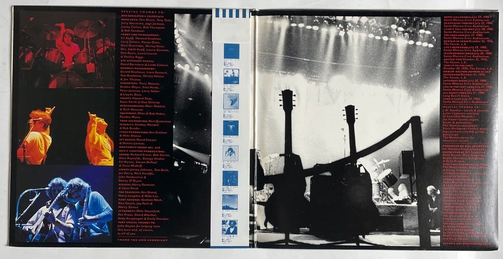 Винтажная виниловая пластинка LP Eagles Live (Japan 1980) (Obi)
