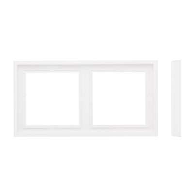 Рамка 2-местная LIREGUS MODERN K14-445-02.M/WM белый матированный