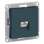 ATLASDESIGN РОЗЕТКА компьютерная RJ45, кат. 6A, механизм, ИЗУМРУД ATN000886