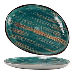 Блюдо овальное 33*24 см h2,7 см   Dark Green P.L. Proff Cuisine [1]