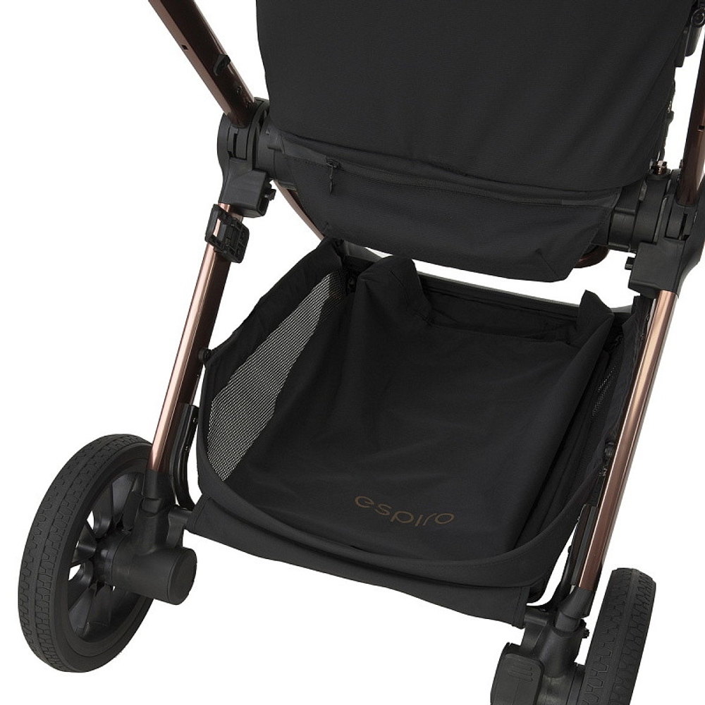 Детская коляска 3 в 1 Espiro Code 2025 и автокресло Pi Gray blue 10 clever black/ Серый/синий (Gray blue 103)