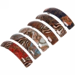 Заколка автомат «Lady Collection - Твой стиль», прямоуг., 6 цветов, 9*2,5см (Кокетка)