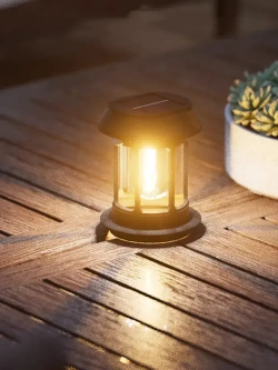 Фонари с солнечным датчиком движения, Наружные подвесные водонепроницаемые фонари для кемпинга, Перезаряжаемые, Украшение для садового двора