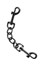 Узкие черные наручники на сцепке (Цвет: черный)