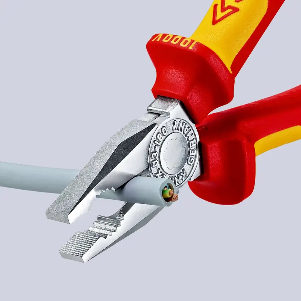 Плоскогубцы комбинированные хромированные 160 мм Knipex 03 06 160