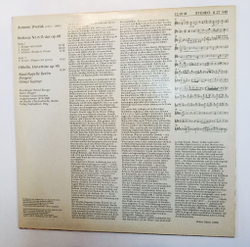 Винтажная виниловая пластинка LP Dvorak Дворжак, Otmar Suitner, Staatskapelle Berlin Sinfonie Nr. 6 D-dur Op. 60 Othello Op. 93 (GDR 1982)