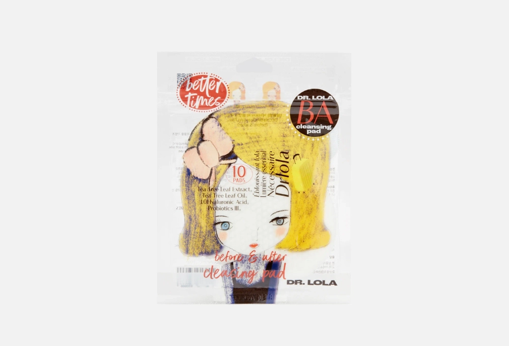 Пэды для лица очищающие DR.LOLA BA Cleansing Pad 10 шт