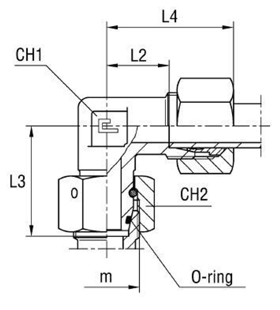 Соединение PN90 DL22 М30х2 (в сборе)