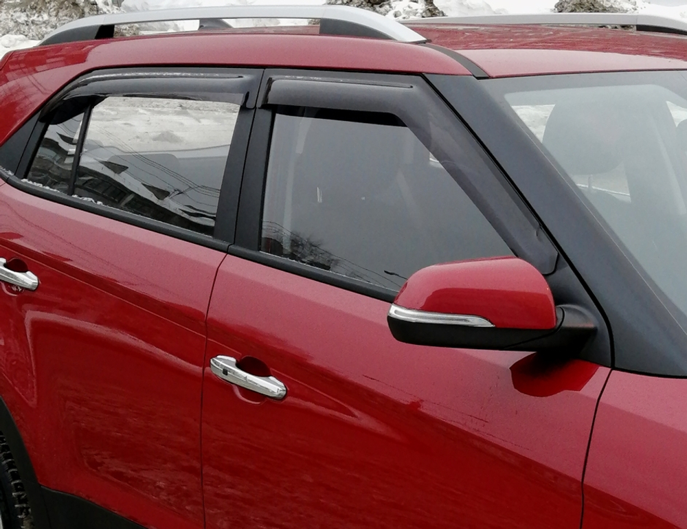 Дефлекторы боковых окон SIM для Hyundai Creta (2015-2021) арт.SHYCRE1132