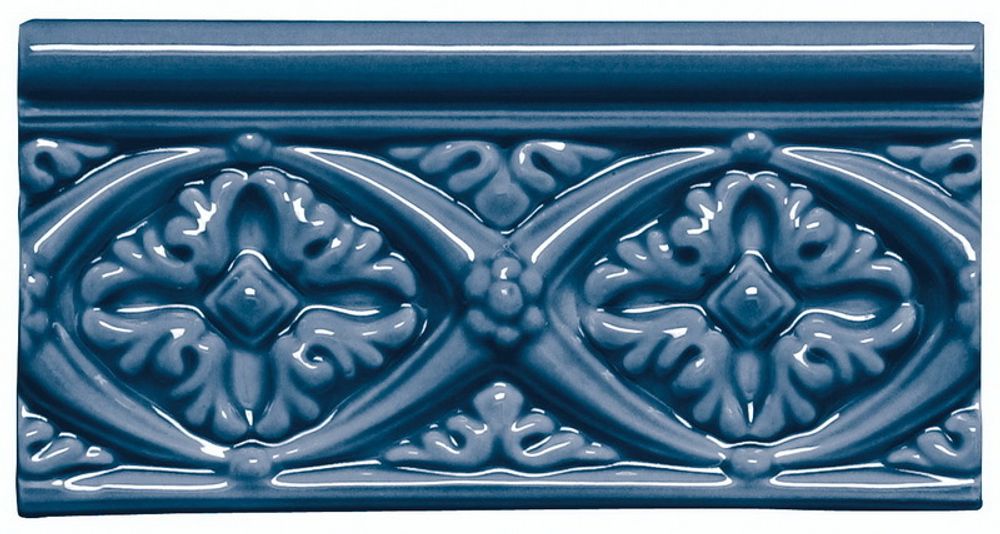 Бордюры ADEX MODERNISTA Relieve Bizantino C/C Azul Oscuro