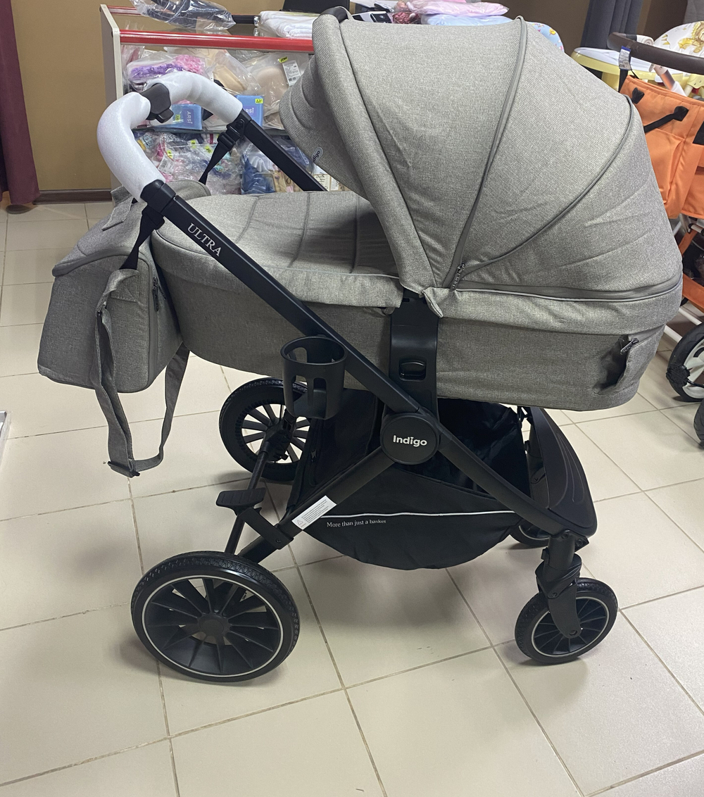 Коляска 3 в 1 "Ultra" (Indigo) цвет бежевый.