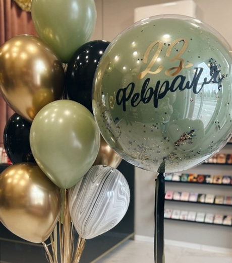 Оформление шарами на 23 февраля №2550