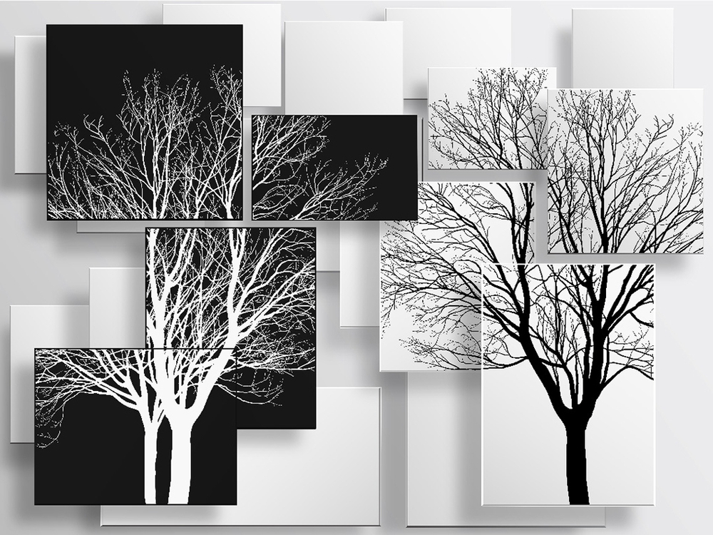 Фотообои 3d-панели-с-деревьями 001-202