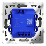 Проходной переключатель встраиваемый VOLTUM S70 одноклавишный с подсветкой 10А, (графит)