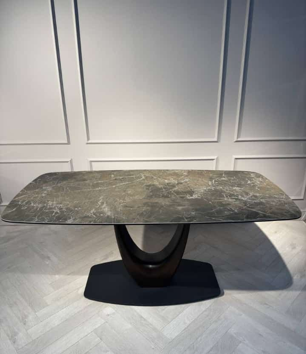 Стол обеденный Ist Casa Римини, 200х110х76 см, коричневая керамика