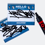 Набор стикеров Molotow "HELLO MY PAINT IS" (25шт)