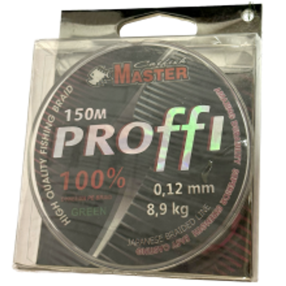 Шнур Catfishmaster Proff 150м 0.18мм 17.8кг Dark Green
