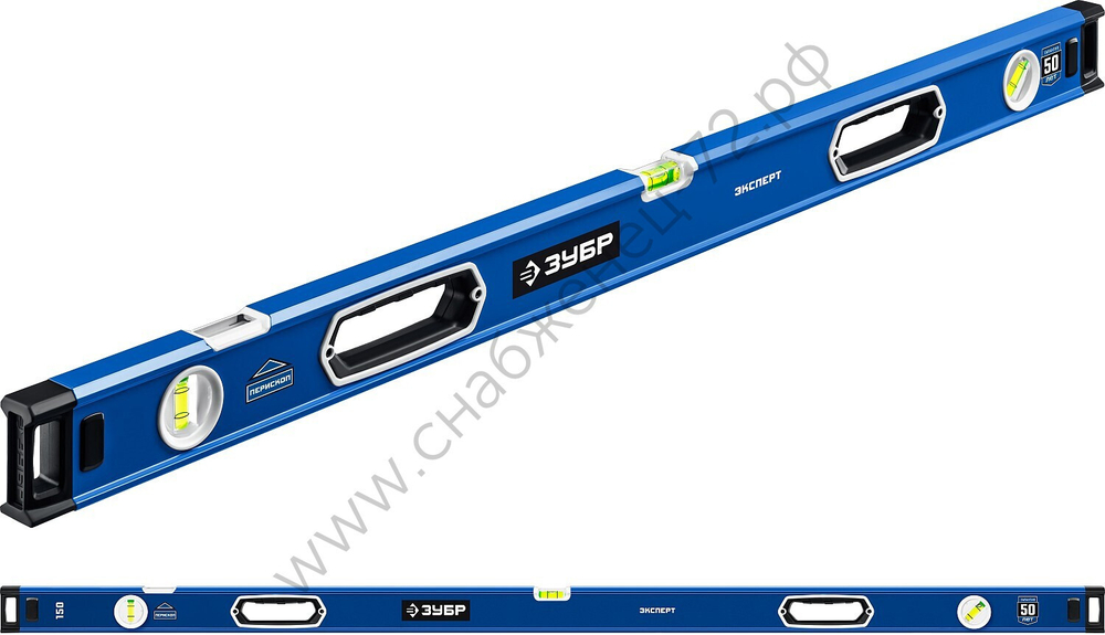 ЗУБР ЭКСПЕРТ, 1500 мм, с зеркальным глазком, уровень с усиленным профилем, Профессионал (34570-150)