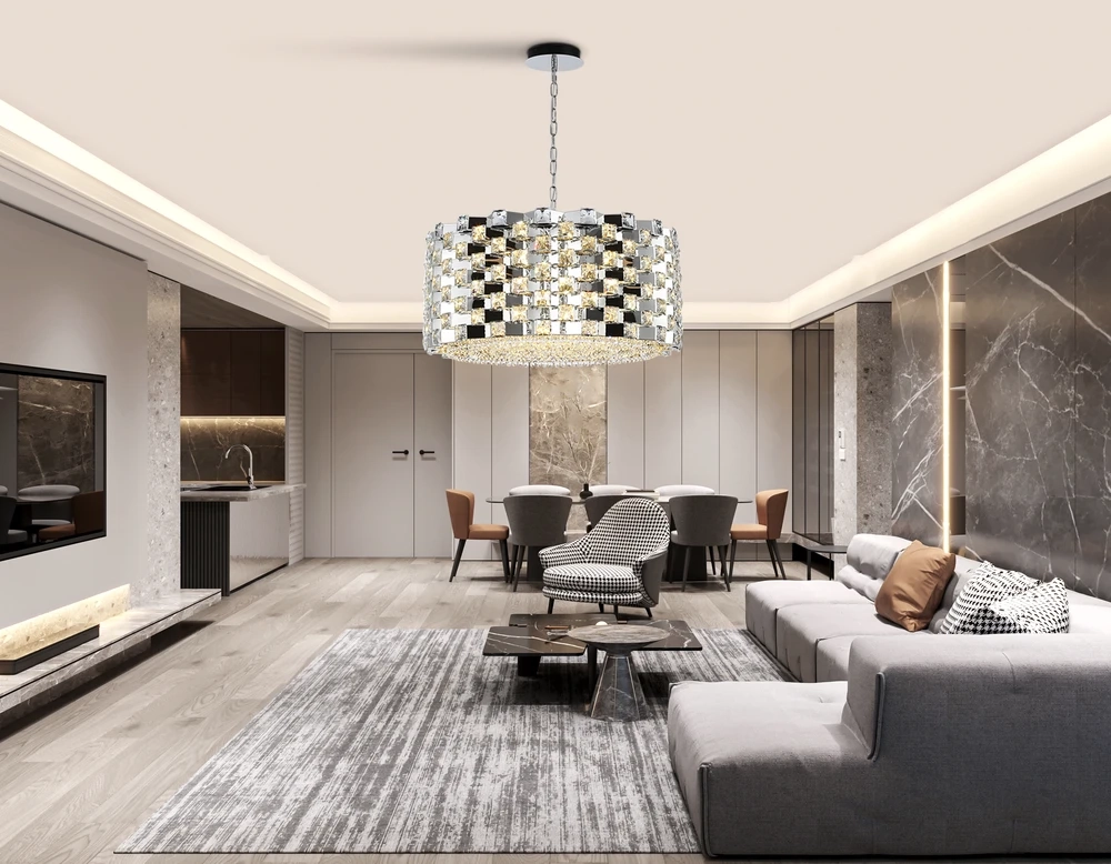 Подвесная люстра Ambrella light CRYSTAL LH41006