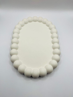 Декоративная подставка Brand-is, гипс, настольная, белый текстурный цвет