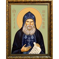 Илия Макеевский (Ганжа) преподобный. Икона на холсте.