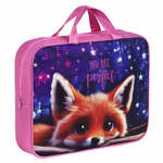 Папка на молнии с ручками BRAUBERG А4 1 отделение полиэстер 80 мм "Cute fox" (2 штуки в упаковке)