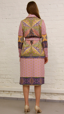 Комплект (платье и жакет) "Гранд-канал", по мотивам живописи Поля Синьяка ("Вход в Гранд-канал"