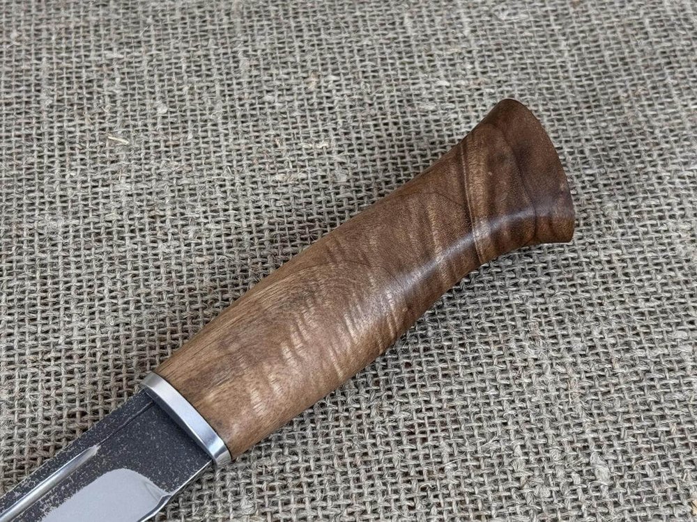 Финский нож Леуку, сталь 95Х18, рукоять орех