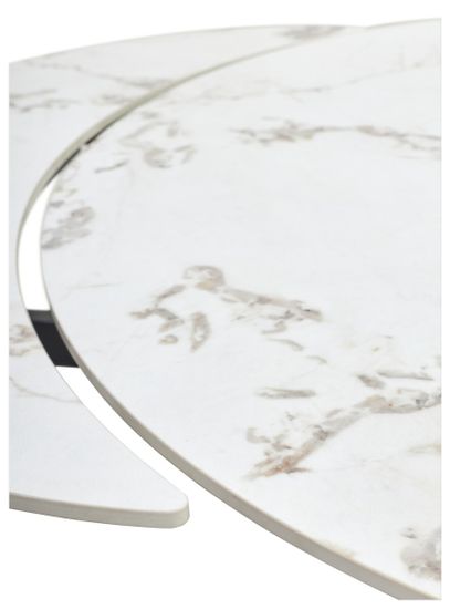 Стол BUENO 120 GLOSS GOLDEN JADE SOLID CERAMIC / BLACK