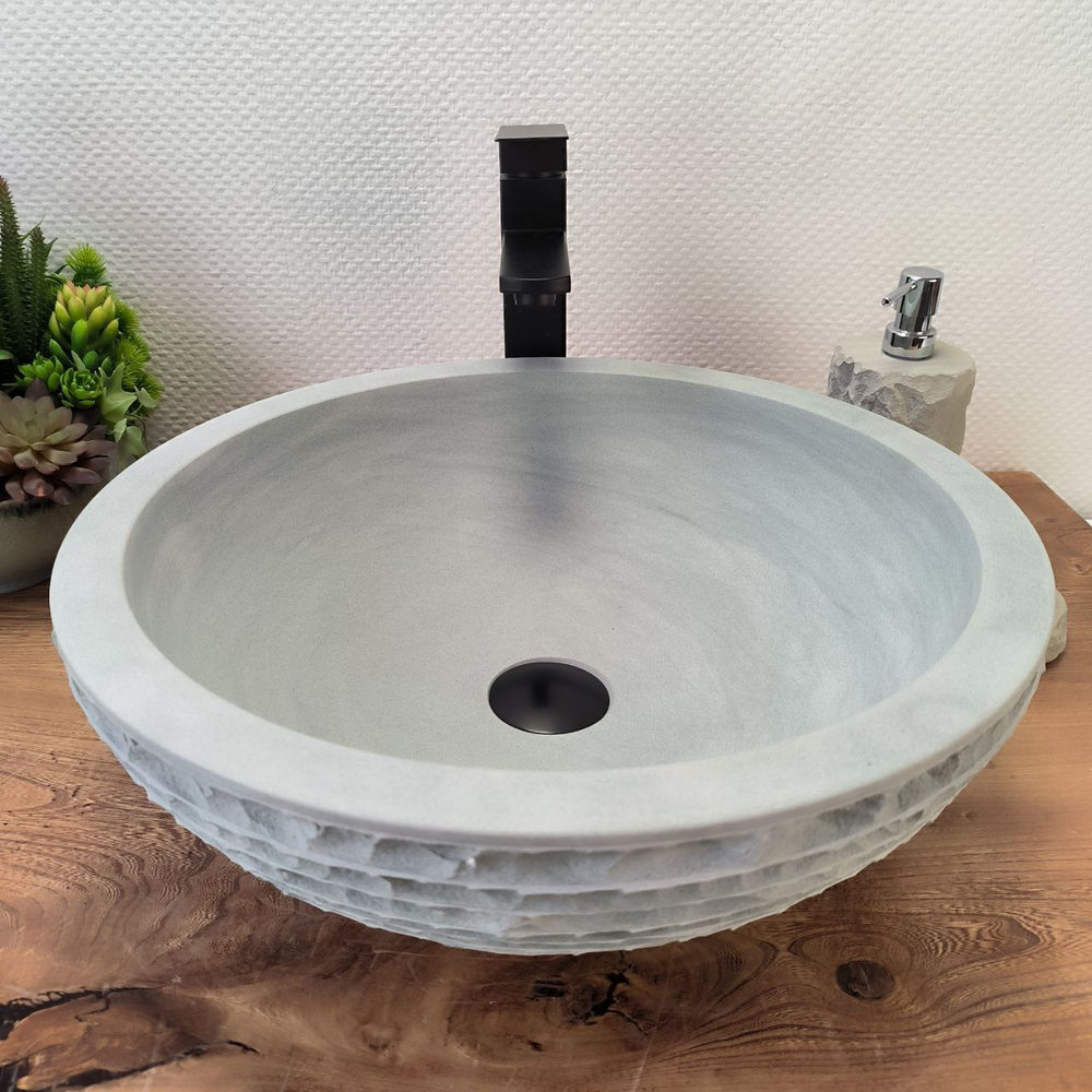 Раковина из андезита Bowl Blue Kecil Marmo BA-62887 45*45*15
