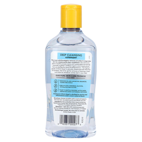 Dickinson Brands, Original Witch Hazel, вяжущее средство для глубокого очищения, 473 мл (16 жидк. унц.)