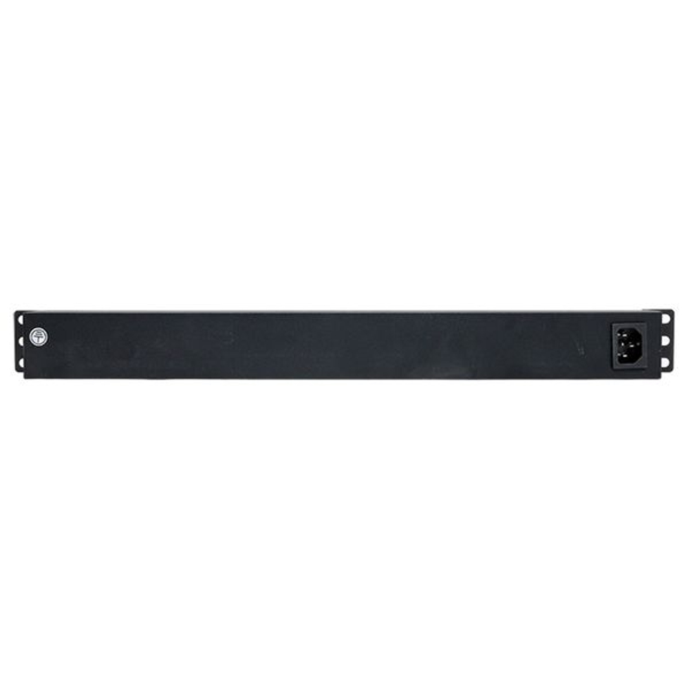 Блок розеток PDU TERACOM PRO 19" 1U 10А/250В 7 розеток Schuko с выключателем без шнура питания входной разъем C14 корпус алюминий черный