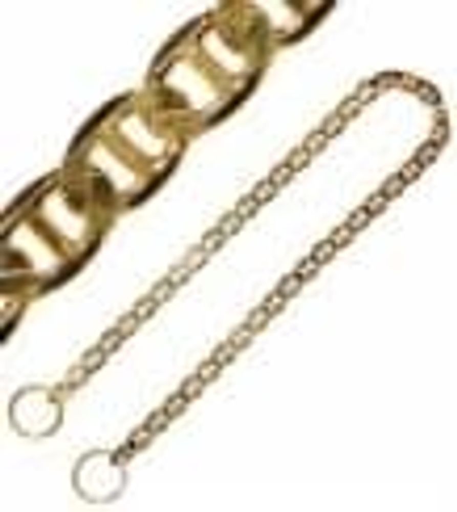 ЦЕПЬ ЗОЛОТАЯ ВЫСТАВОЧНАЯ Д/ЖИВОТНЫХ Е-1 2мм х 40см